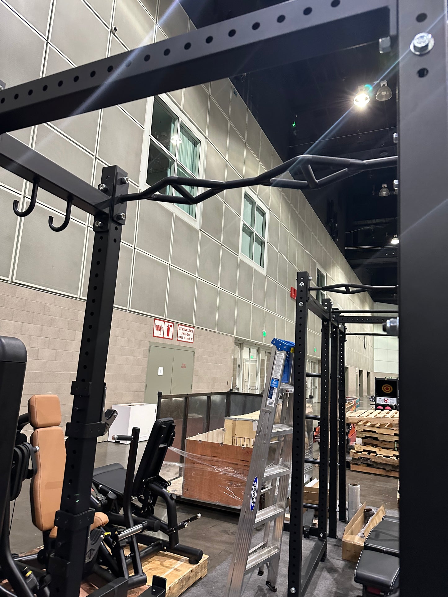 TGrip Commercial Squat Stand - 3x3 Steel - Functional Multi-Grip Pull-Up - Bar & Plate Storage - J-Hooks