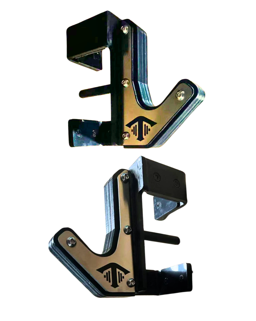TGrip Commercial Half Rack - 3x3 Steel - Functional Multi-Grip Pull-Up - Bar & Plate Storage - J-Hooks