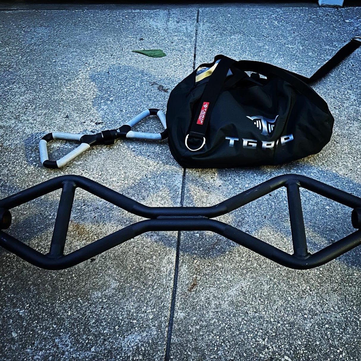 TGrip Pro Series Single Handle Olympic Bar (Rotating Ends) - Multi Grip - Strength Training - Football - Swiss - Neutral