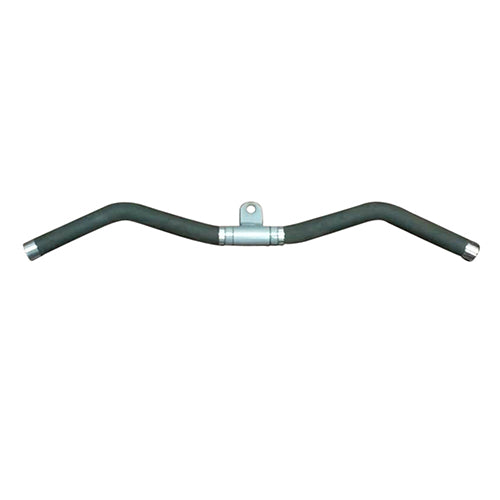28" Rotating Curl Bar - Cable Attachment - Premium Rubber Grips - Superior Range of Motion