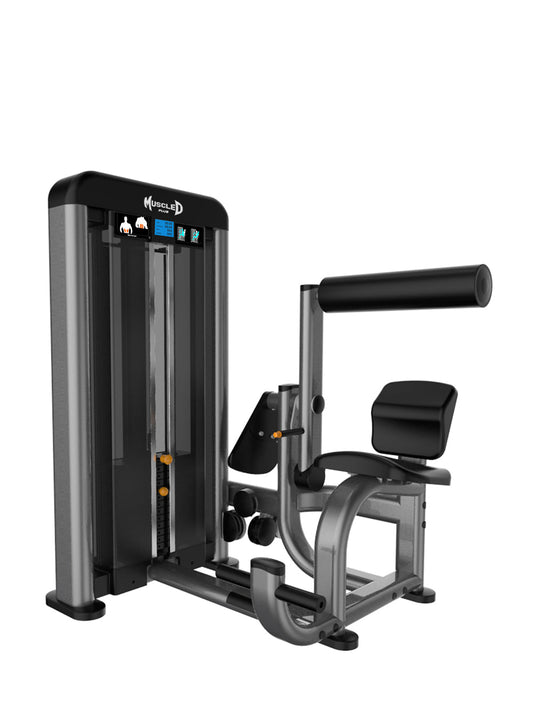 Elite Plus Selectorized AB/Back Combo - Commercial Adjustable Seated Pin Selectorized Abdominal Crunch Lower Back Workout
