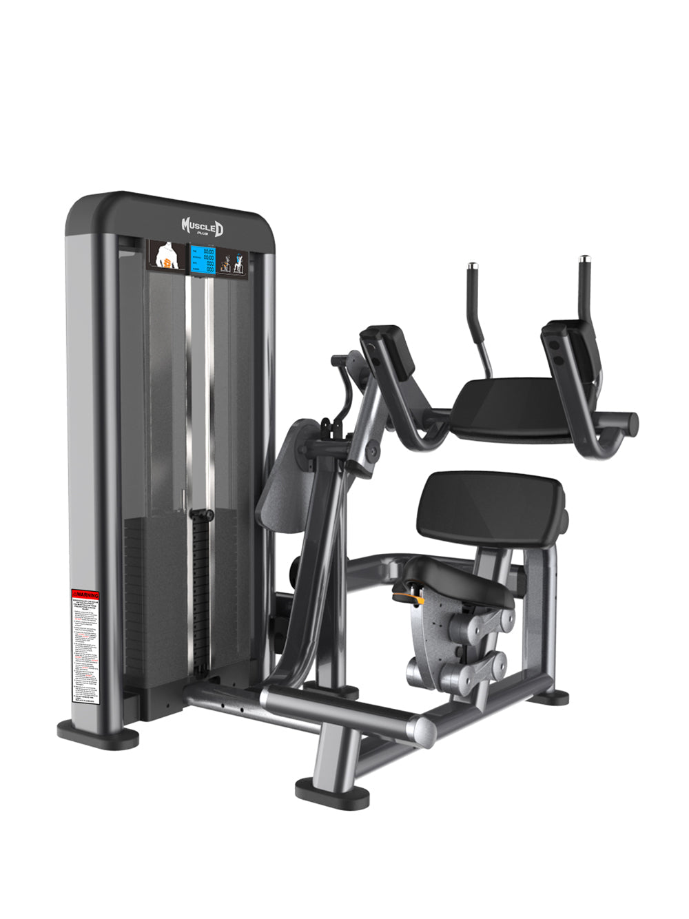 Elite Plus AB Crunch - Commercial Adjustable Seated Pin Selectorized Abdominal Crunch