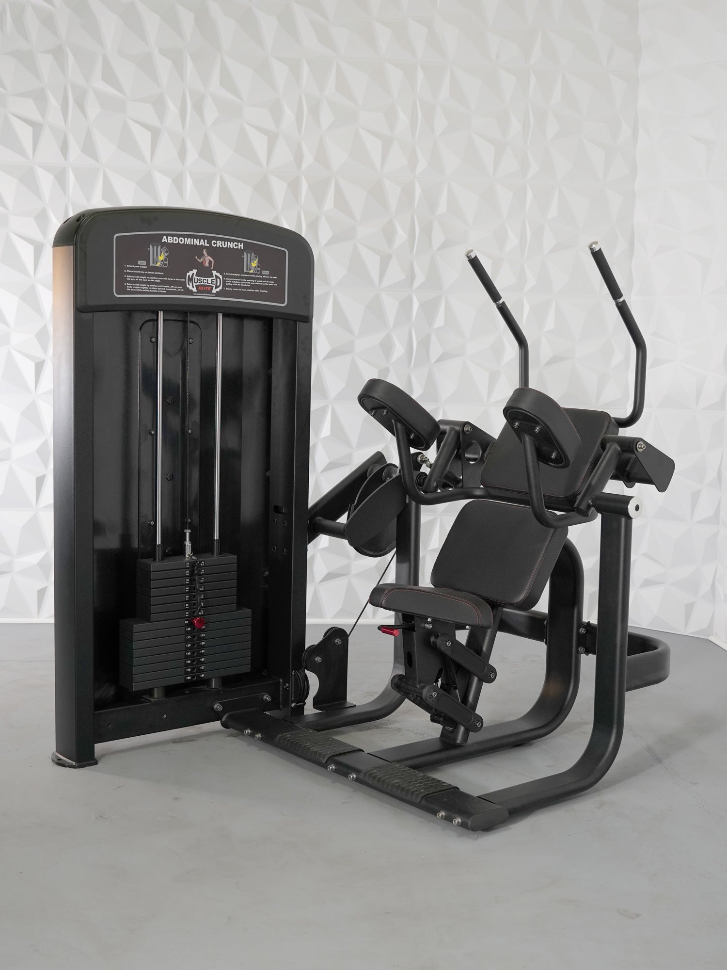Elite Selectorized AB Crunch Machine Commercial Adjustable
