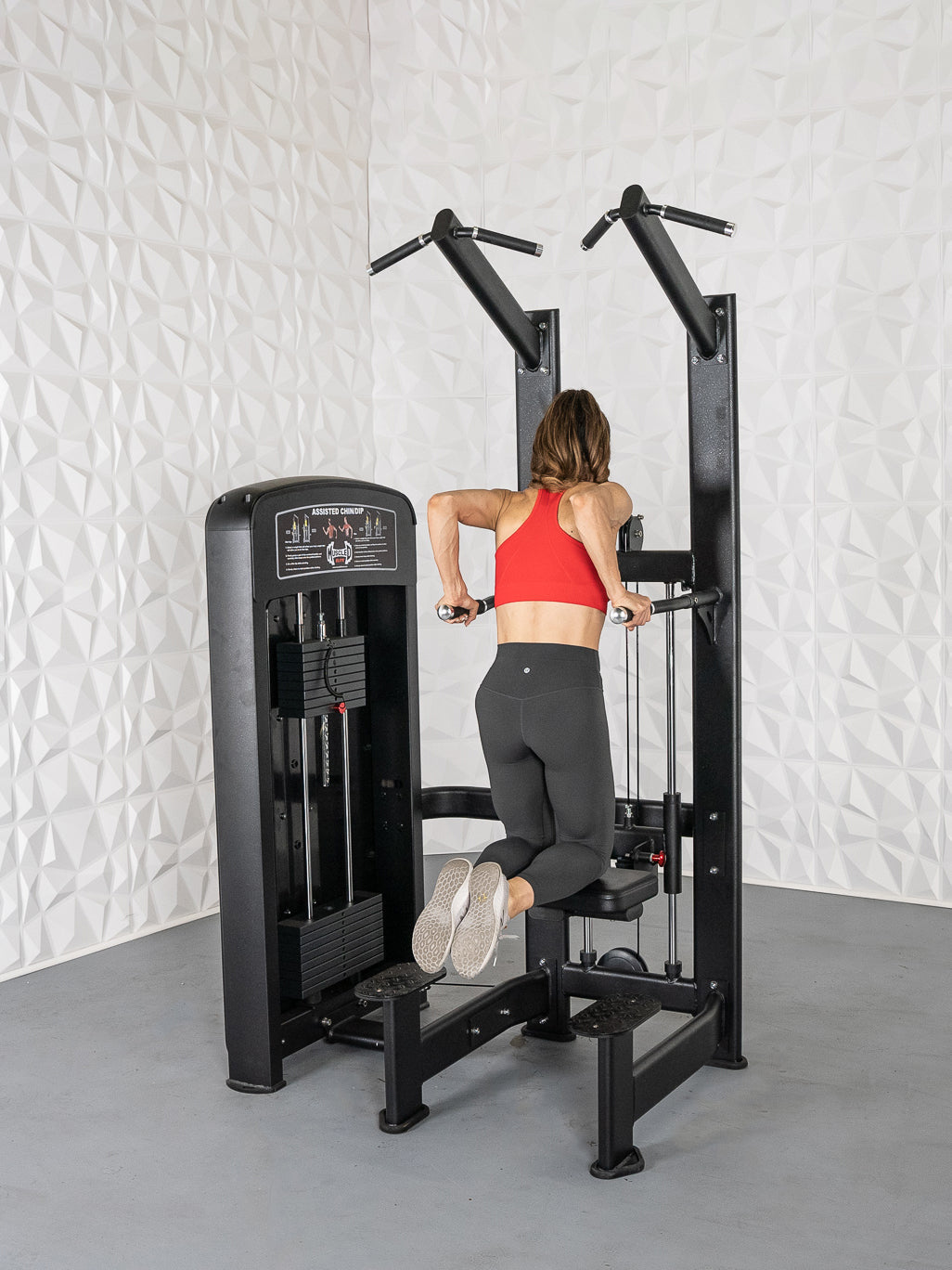 Elite Selectorized Assisted Chin/Dip - Commercial Adjustable Pin Selectorized Chin-up Dip Combo Machine
