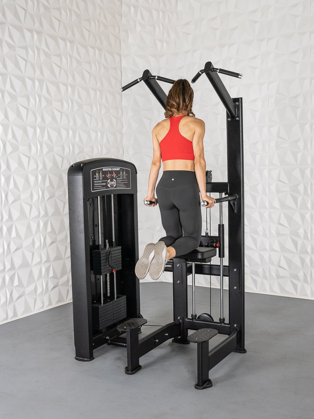 Elite Selectorized Assisted Chin/Dip - Commercial Adjustable Pin Selectorized Chin-up Dip Combo Machine