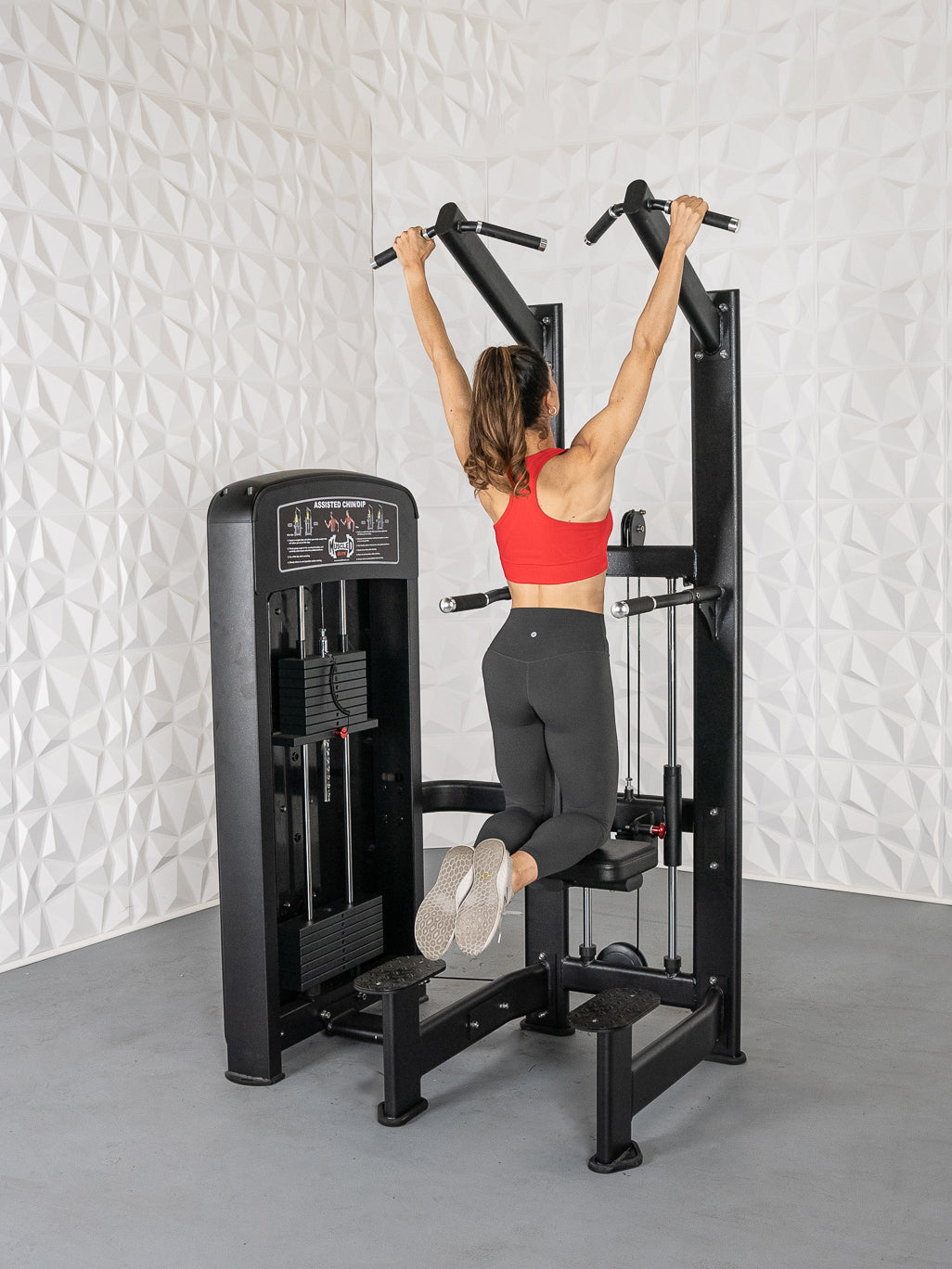Elite Selectorized Assisted Chin/Dip - Commercial Adjustable Pin Selectorized Chin-up Dip Combo Machine