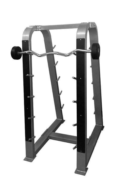 Barbell Rack - Elite Series - Silver - 10 Barbell Fitness Storage