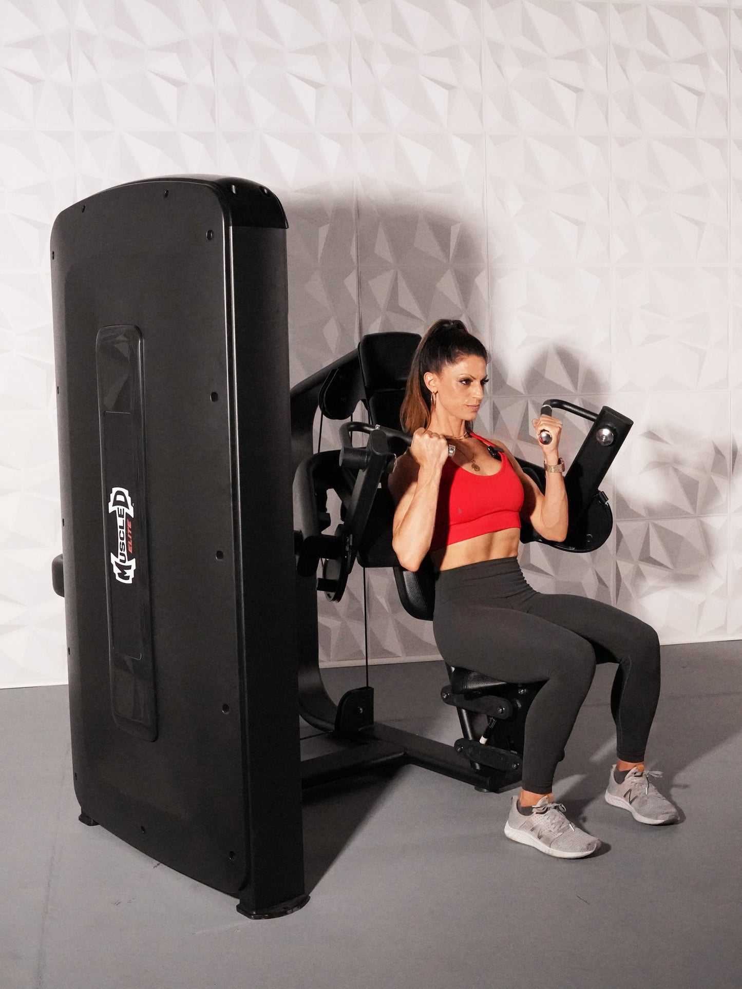 Elite Selectorized Bicep Curl - Commercial Adjustable Seated Pin Selectorized Full Range Biceps Curl