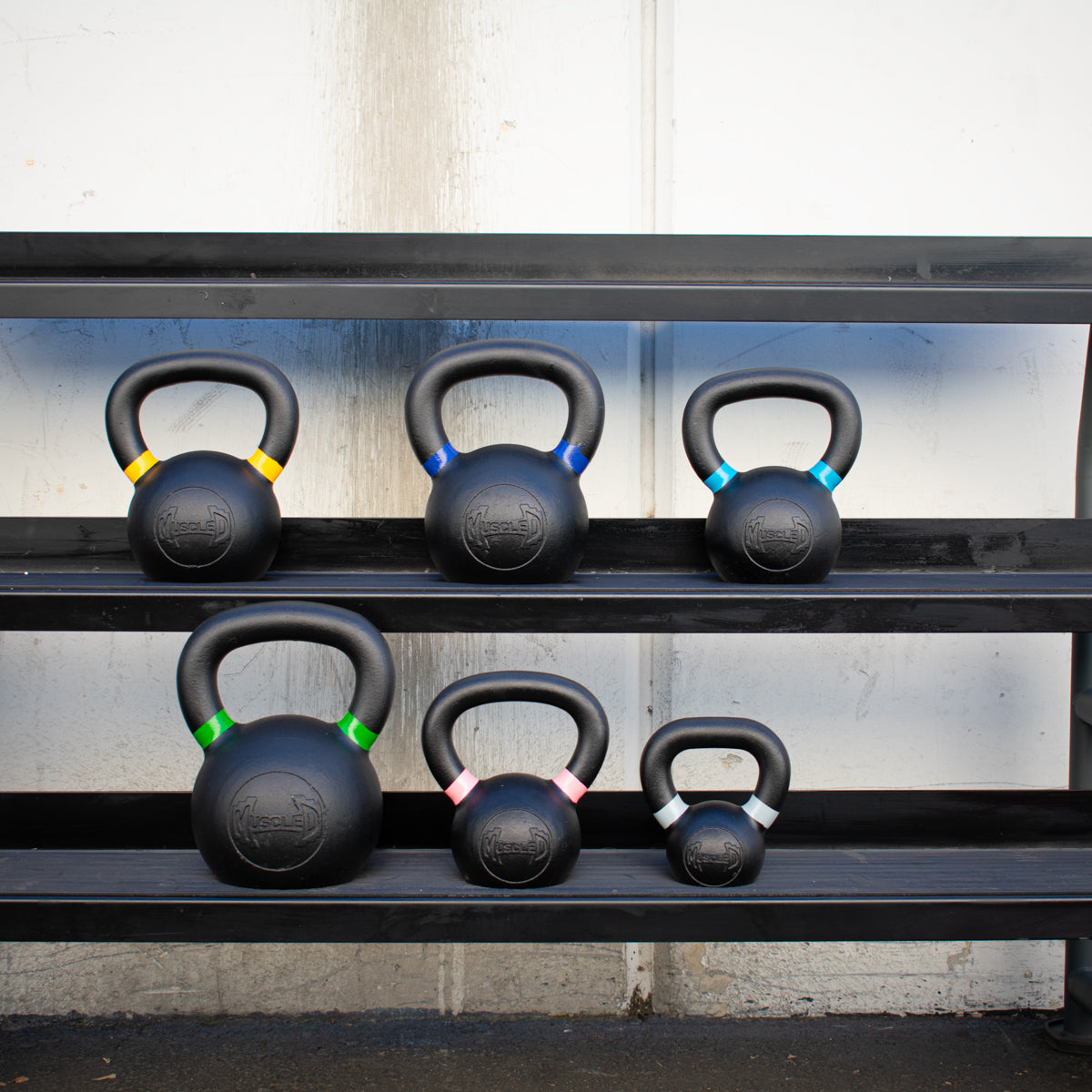 Cast Iron Kettlebells - Quality Handle Design - Heavy Duty Coating