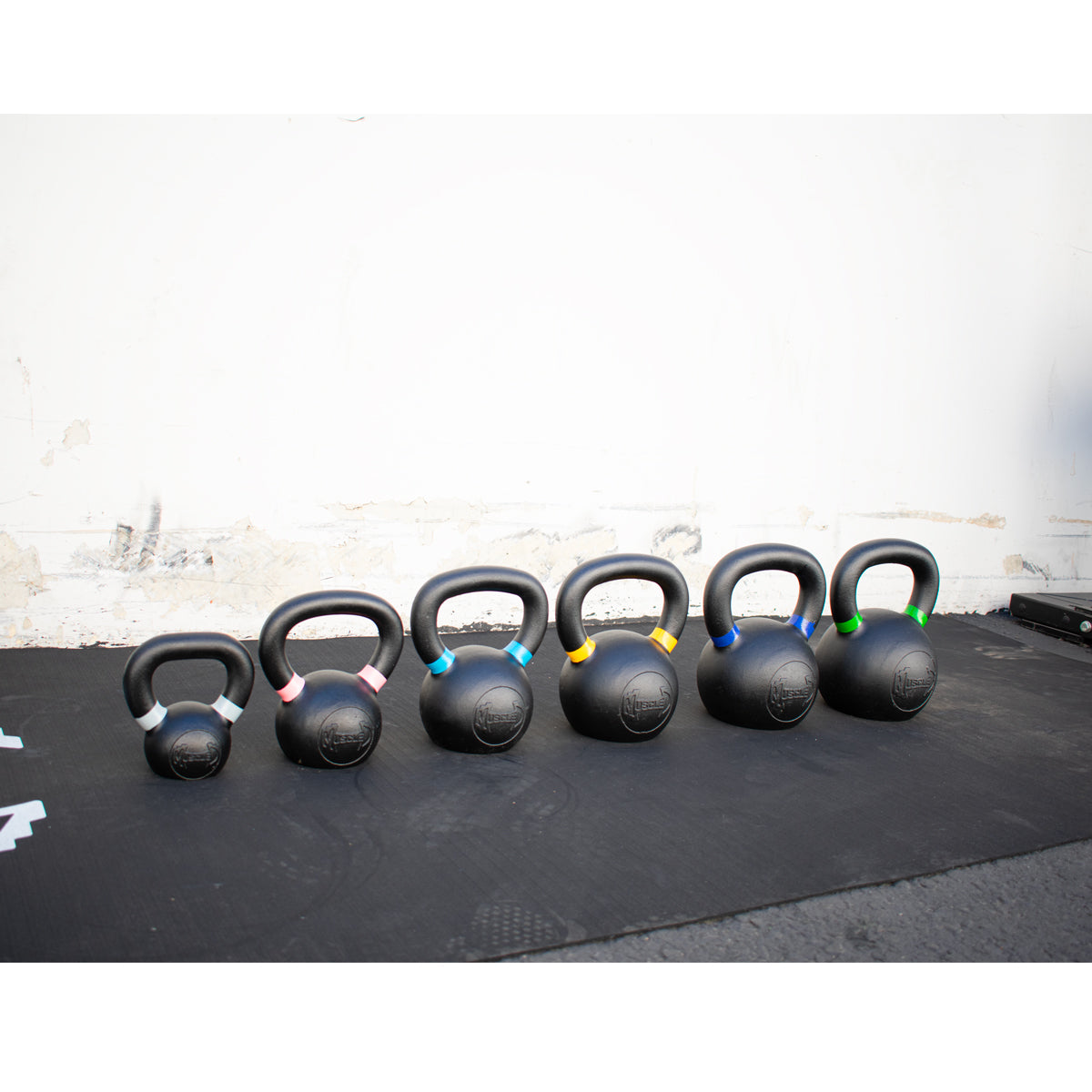 Cast Iron Kettlebells - Quality Handle Design - Heavy Duty Coating