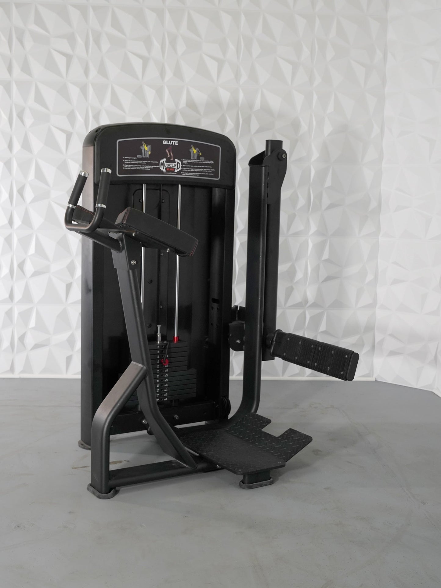 Elite Selectorized Glute - Commercial Adjustable Pin Selectorized Glute Kick