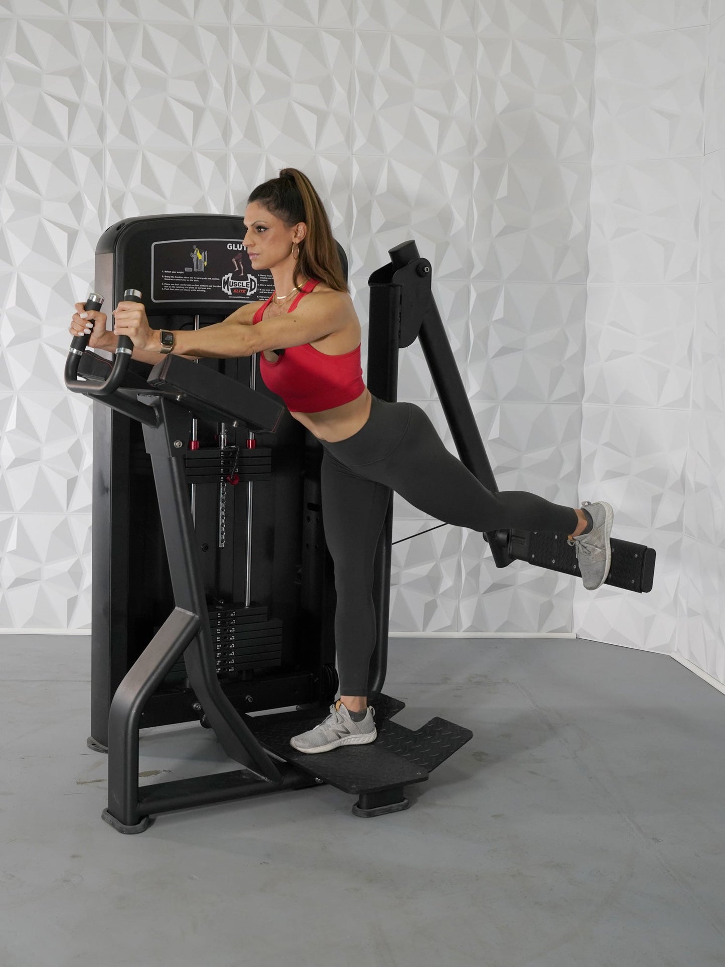 Elite Selectorized Glute - Commercial Adjustable Pin Selectorized Glute Kick