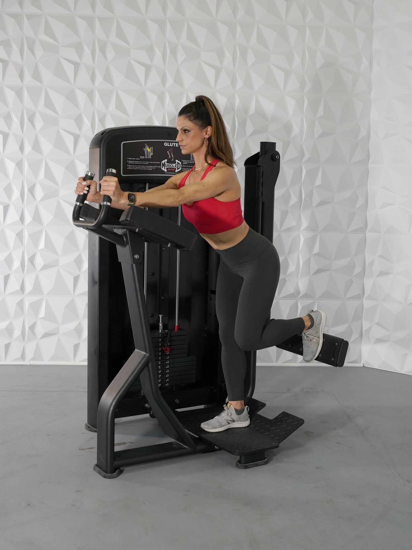 Elite Selectorized Glute - Commercial Adjustable Pin Selectorized Glute Kick
