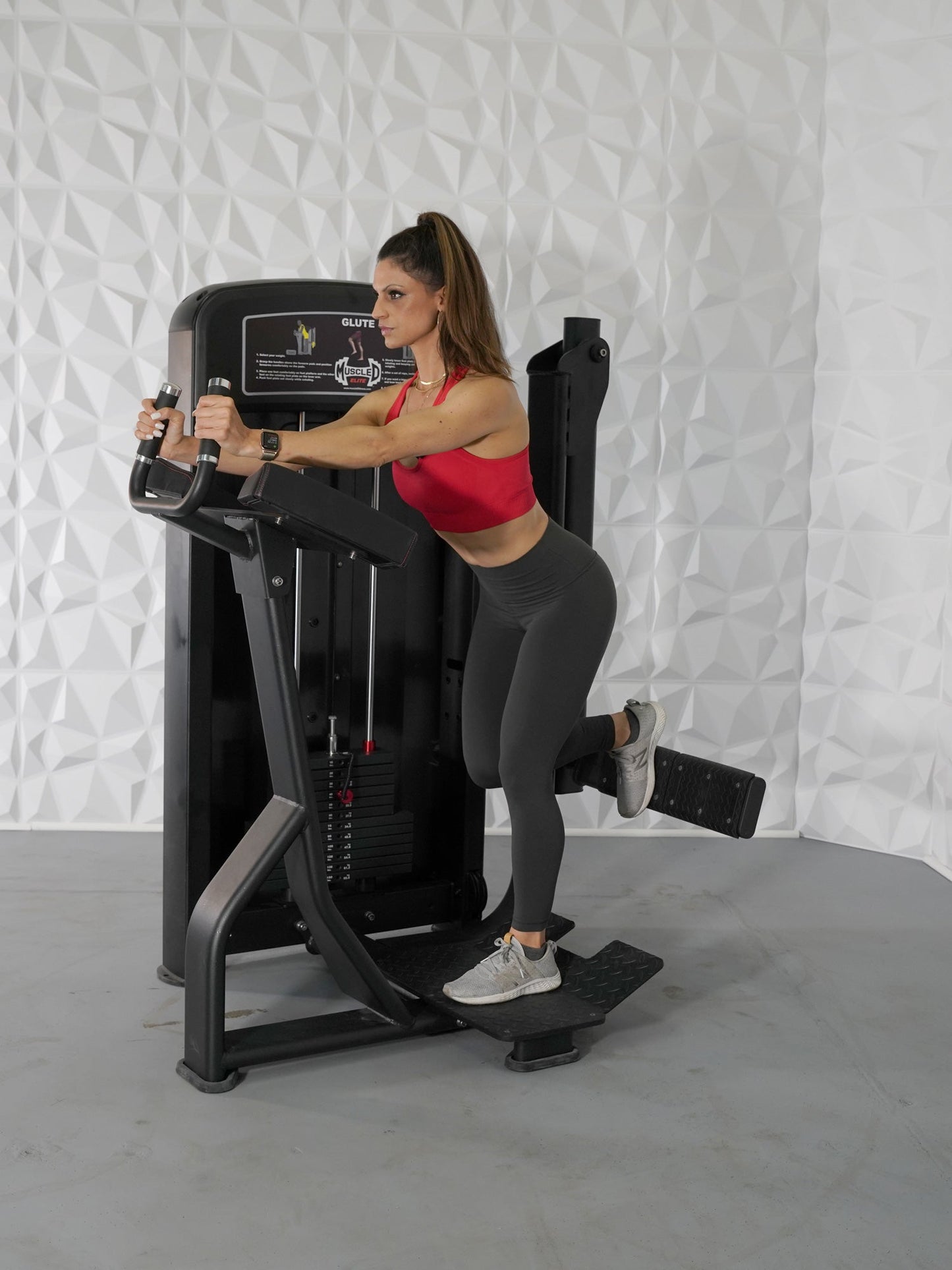 Elite Selectorized Glute - Commercial Adjustable Pin Selectorized Glute Kick