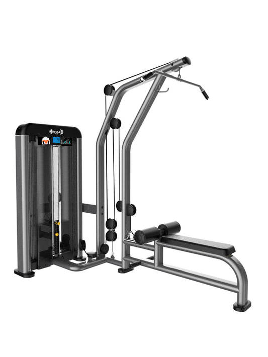 Elite Plus Lat Low Row - Commercial Seated Pin Selectorized Low Row Lat Pull-Down Combo