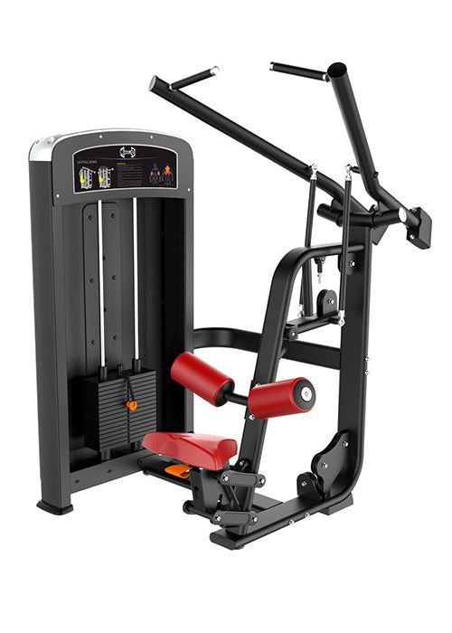 Elite Selectorized Lat Pulldown - Commercial Adjustable Seated Pin Selectorized Lat Pull-Down