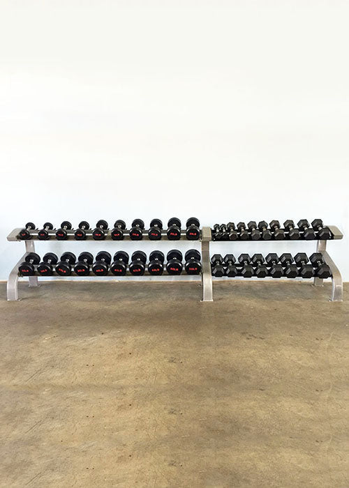 3-Tier Dumbbell Rack - 12 Pairs - Storage - Commercial Grade
