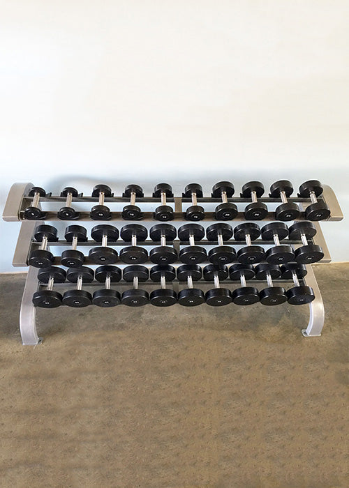3-Tier Dumbbell Rack - 15 Pairs - Storage - Commercial Grade