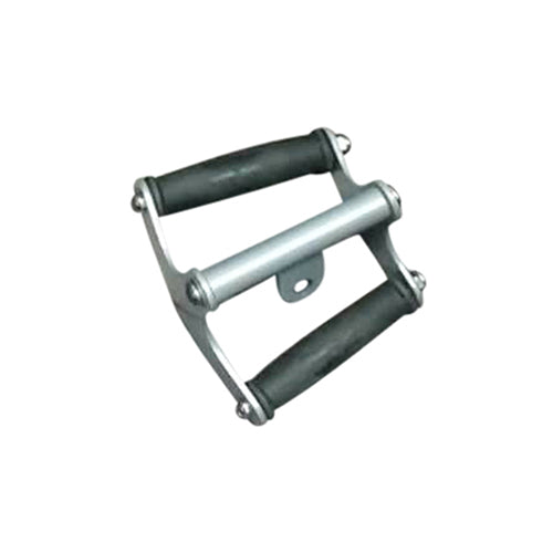 Rotating Low Pulley Bar(Double Handle) - Rubber Grip