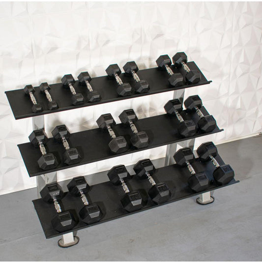 Rubber Hex Dumbbell Set - Rubber Dumbbell Weight Sets