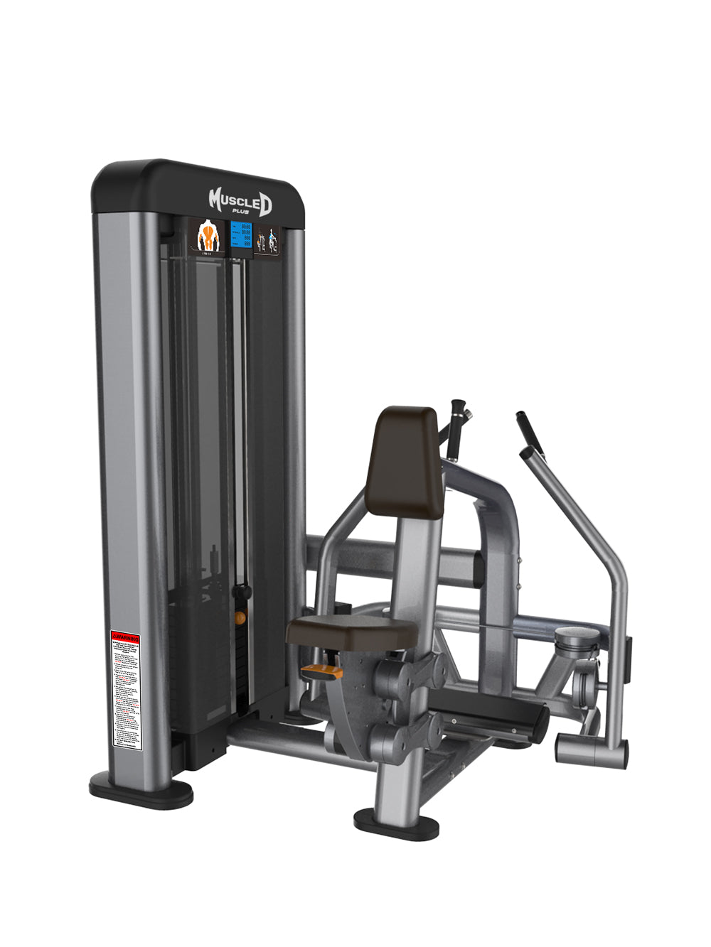 Elite Plus Seated Row - Commercial Adjustable Seated Pin Selectorized Lower Delt Workout Low Row