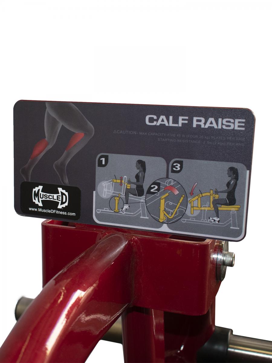Elite Leverage Seated Calf - Commercial Adjustable Seated Plate Loaded Calf Raise