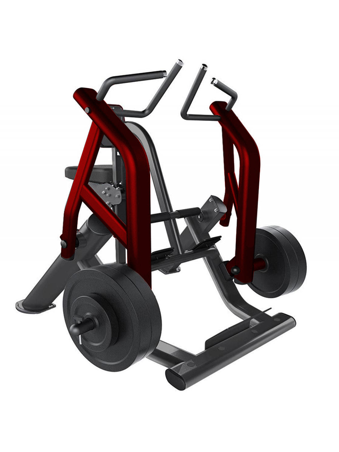 Elite Leverage Seated Row - Commercial Adjustable Seated Plate Loaded Low Row Back Workout