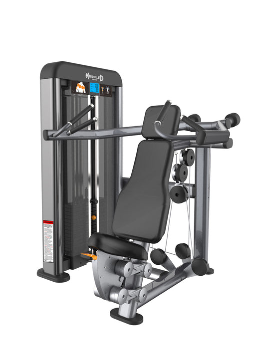Elite Plus Shoulder Press - Commercial Adjustable Seated Pin Selectorized Shoulder Workout