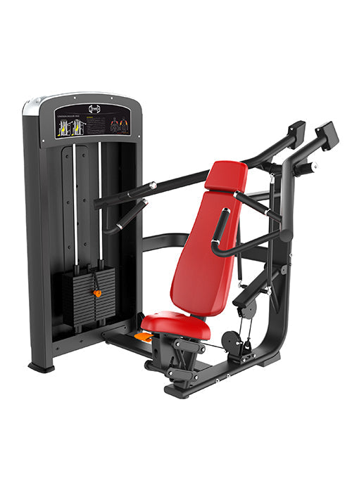 Elite Selectorized Shoulder Press - Commercial Adjustable Seated Pin Selectorized Shoulder Press Traps Shoulder Workout