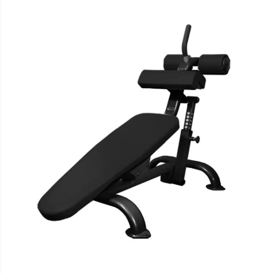 Adjustable Decline Bench - Premium Padded Bench Silver/Black