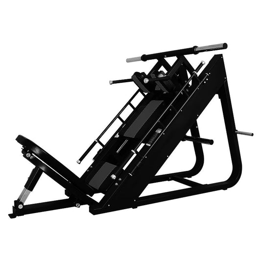 Excel Linear Hack/Leg Press - Plate Load Hack Squat Combo - Weight Storage Pegs - Adjustable Foot Plate / Back Pad