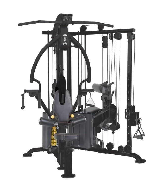 Megatron Corner Gym - Leg Extension/Curl - Cable Fly - Functional Column - Chest Press - Seated Row - Lat Pulldown