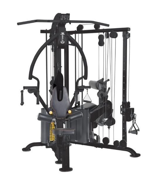 Megatron Corner Gym - Leg Extension/Curl - Cable Fly - Functional Column - Chest Press - Seated Row - Lat Pulldown