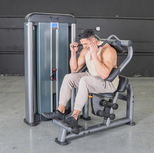 Elite Plus AB Crunch - Commercial Adjustable Seated Pin Selectorized Abdominal Crunch