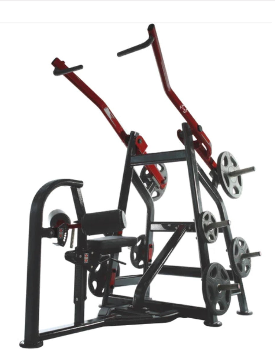 Pro Strength Lat Pull-Down - back workout - Adjustable Plate Loaded
