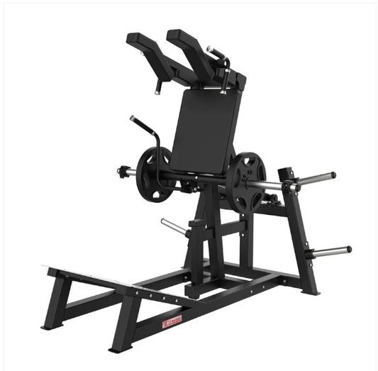 Excel Hack Squat / V-Squat / Front Squat Combo - Plate Loaded - Plate Storage Pegs
