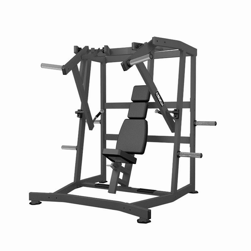Excel Iso-Lateral Wide Chest Press - Plate Load Bench Press - Gas Shock Assisted Seat Adjustment - Plate Storage Pegs
