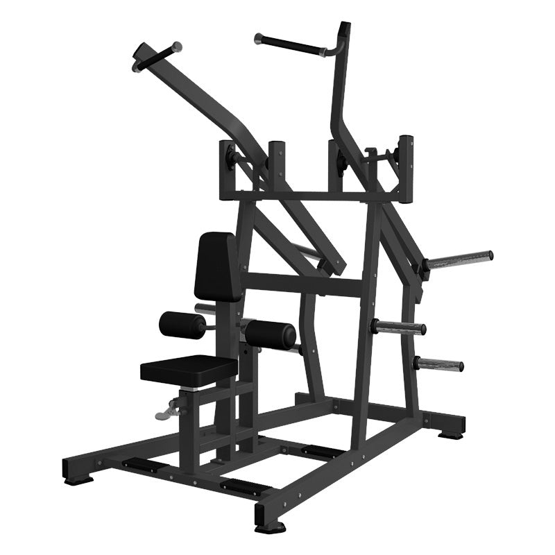 Excel Iso-Lateral Wide Pulldown - Plate Load - Piston Assisted Seat Adjustment - Plate Storage Pegs