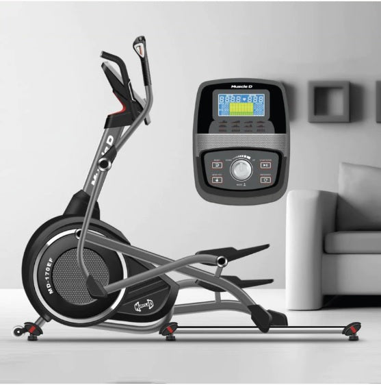 Light Commercial Elliptical Trainer - LED Display - Upper Lower Body Movement - Heart Rate Monitor