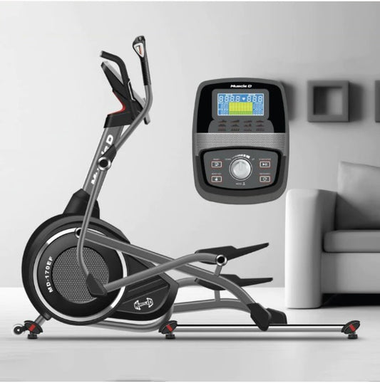 Light Commercial Elliptical Trainer - LED Display - Upper Lower Body Movement - Heart Rate Monitor
