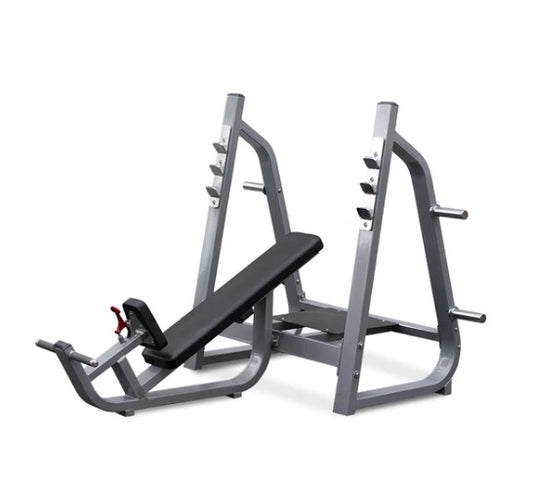 Olympic Incline Bench - 11 Gauge Steel - Commercial Upholstery - Weight Storage Pegs
