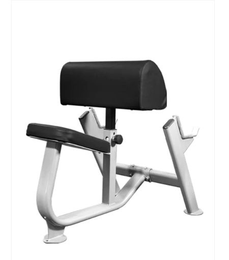 Preacher Curl Bench - 11 Gauge Steel - Adjustable Seat - Commercial Upholstery