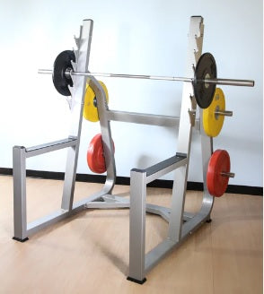 Commercial Squat Rack - Adjustable Squat Rack Gym Storage Black / Silver