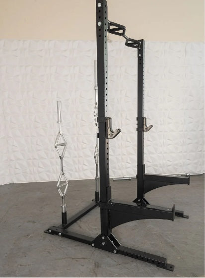 TGrip Commercial Squat Stand - 3x3 Steel - Functional Multi-Grip Pull-Up - Bar & Plate Storage - J-Hooks
