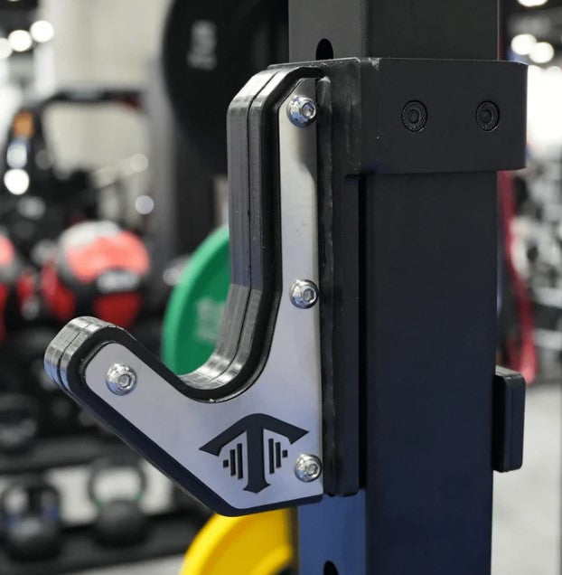TGrip Commercial Squat Stand - 3x3 Steel - Functional Multi-Grip Pull-Up - Bar & Plate Storage - J-Hooks