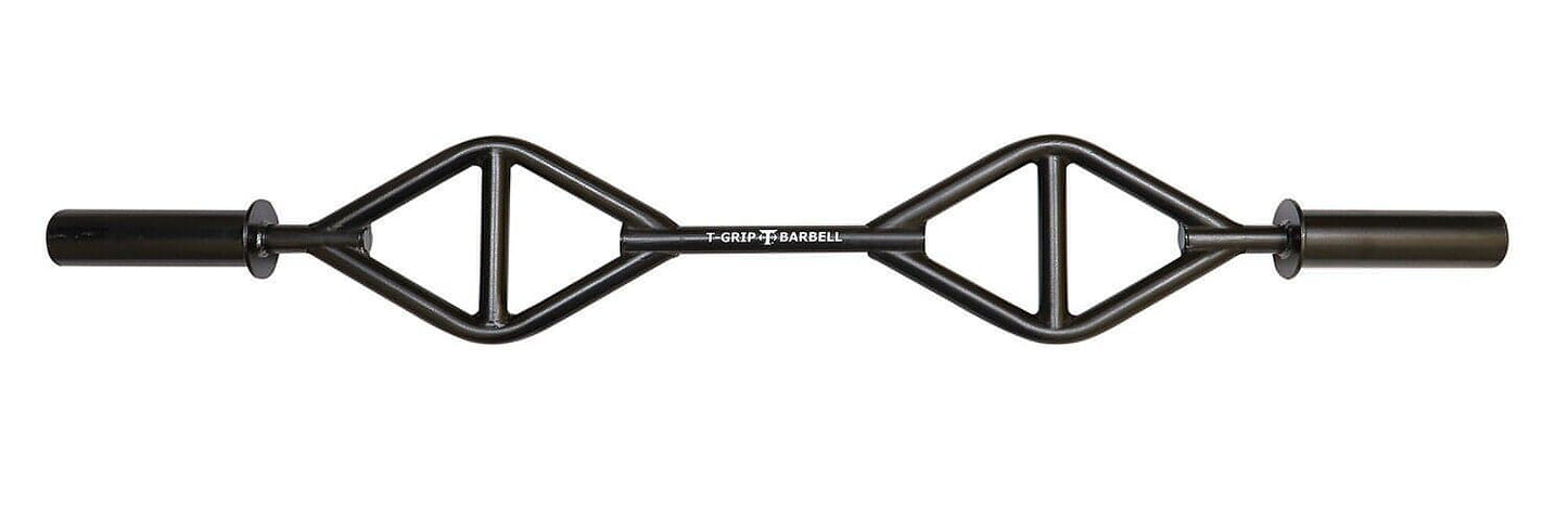 TGrip Shorty Bar (Black) - 1.9" Sleeve for use with Olympic Plates