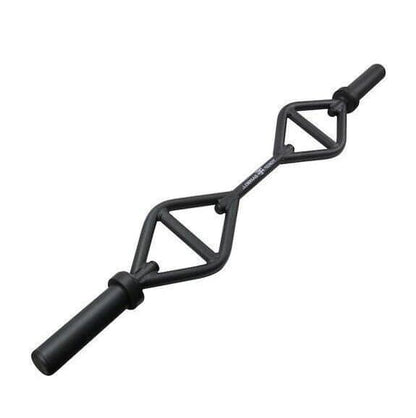 TGrip Shorty Bar (Black) - 1.9" Sleeve for use with Olympic Plates