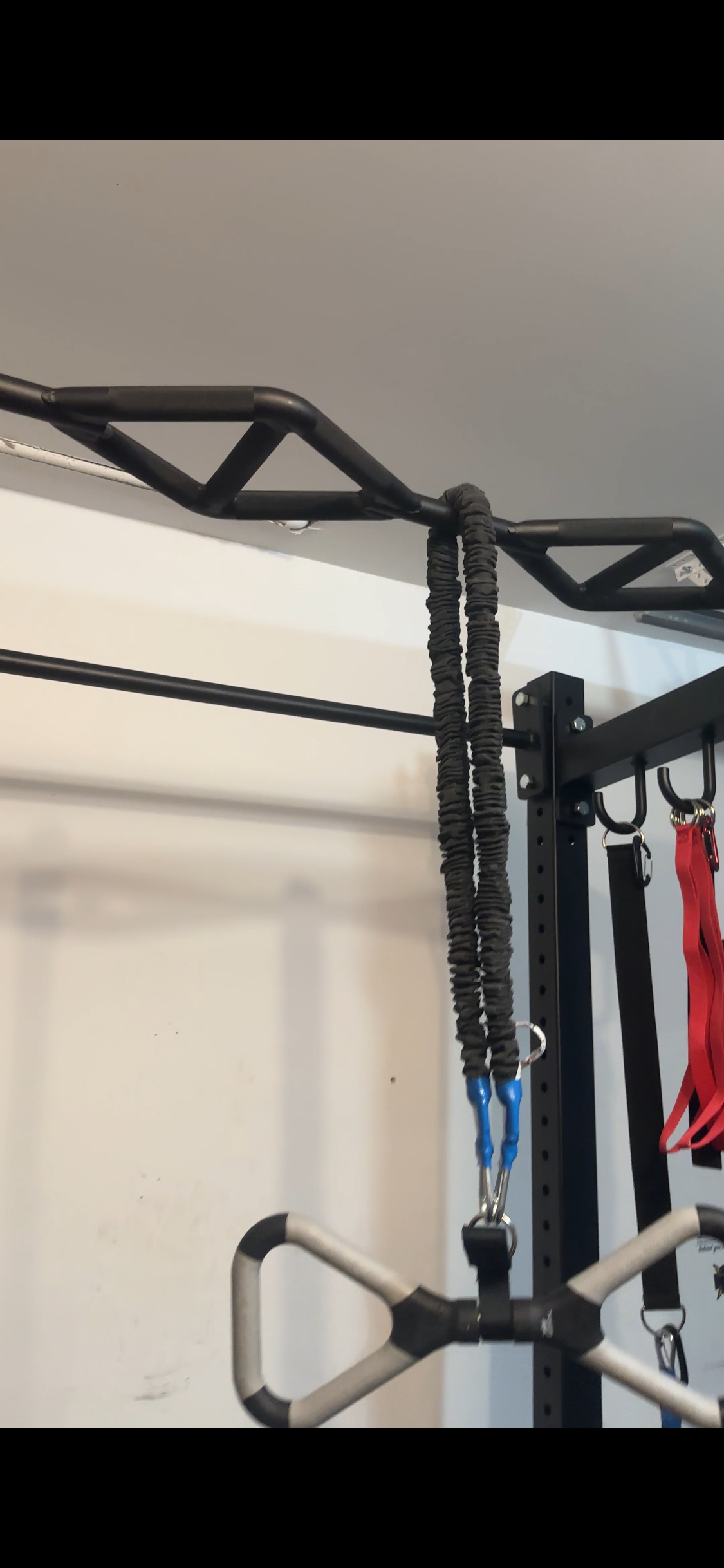 TGrip Commercial 4' Wall Mount Rig - 3x3 Steel - Functional Multi-Grip Pull-Up - Sandwich Style J-Hooks