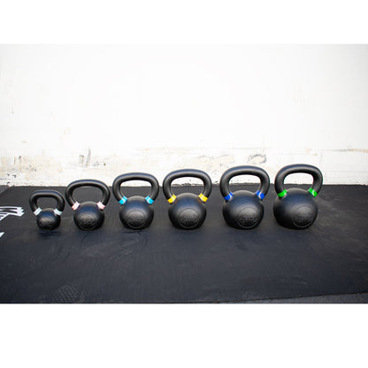 Cast Iron Kettlebells - Quality Handle Design - Heavy Duty Coating