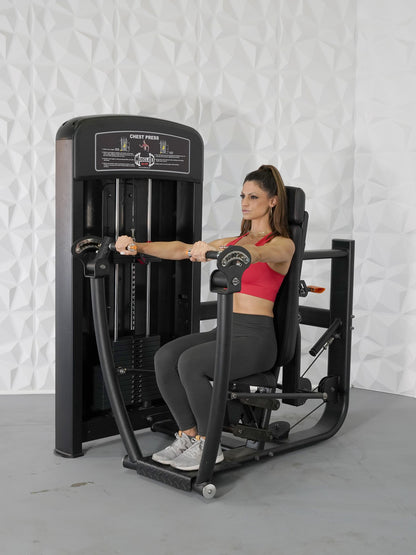 Elite Selectorized Chest Press - Commercial Adjustable Seated Pin Selectorized Chest Workout